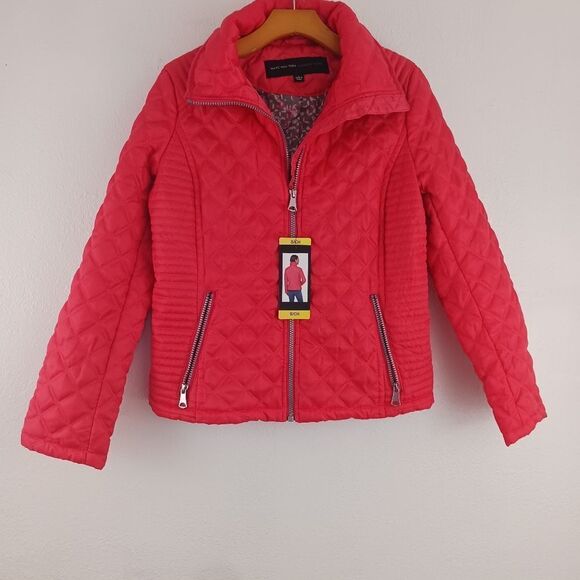 Marc New York Quilted red Jacket size S - Picture 2 of 5